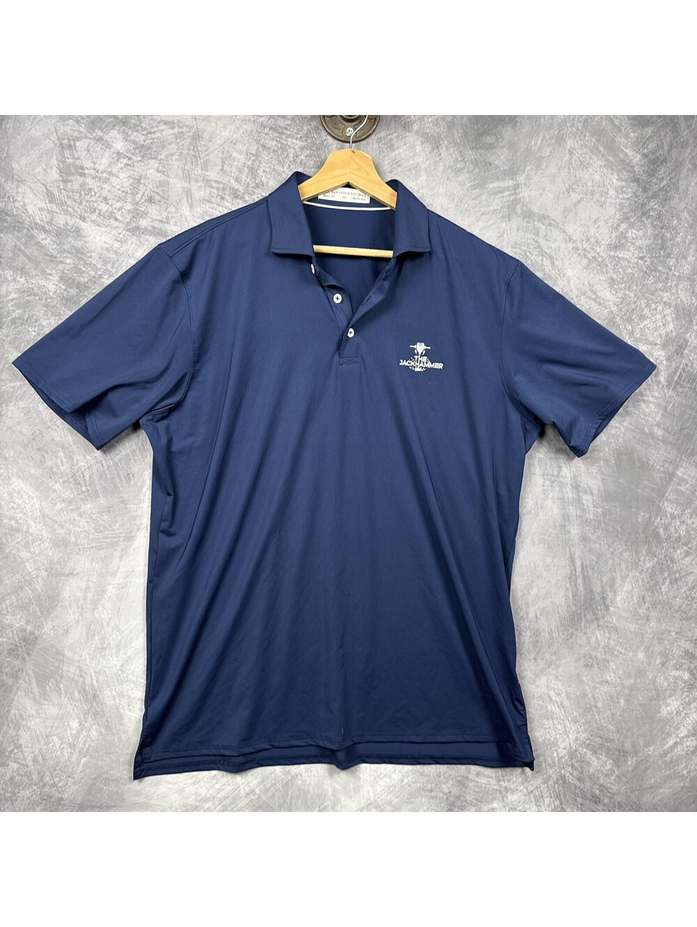 Holderness & Bourne Polo Mens XL Blue Golf Performance Embroidered
